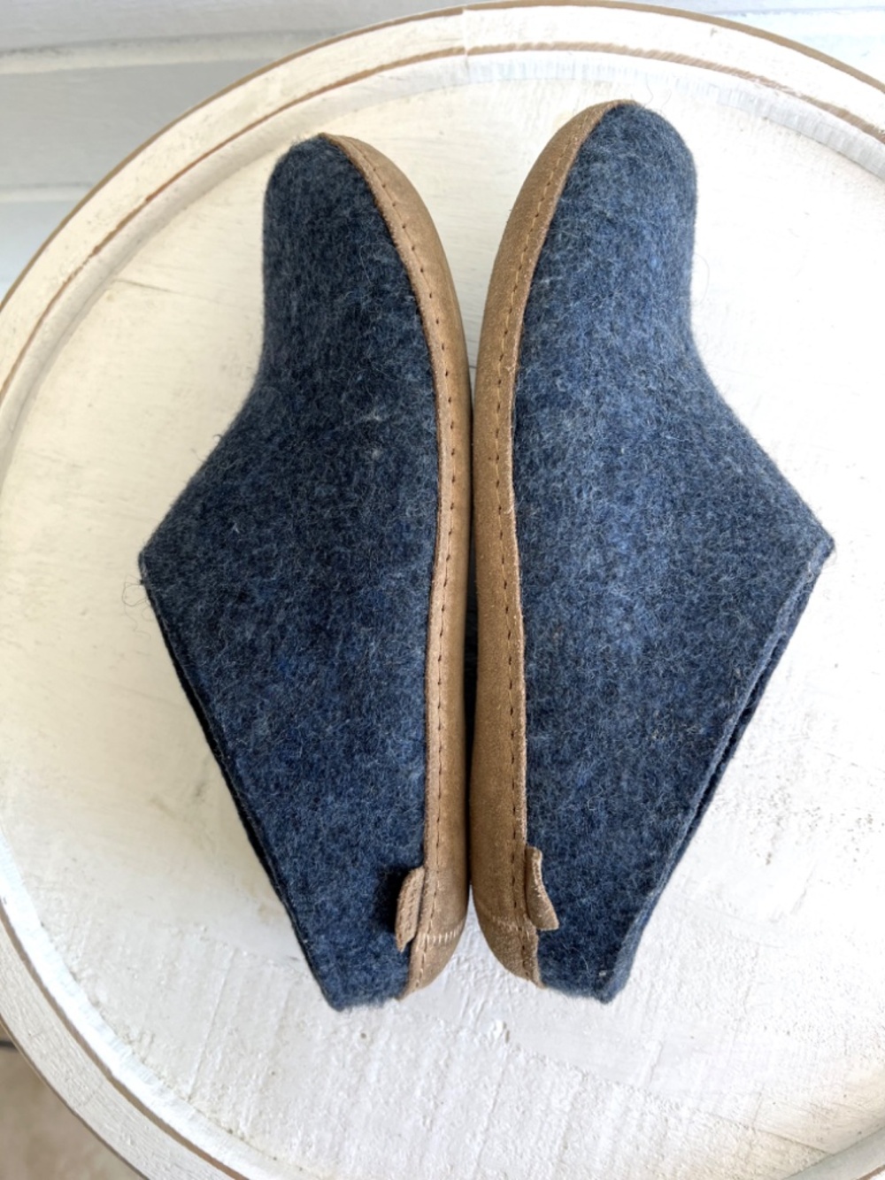 GLERUPS Wool Slip Ons in 'Denim' - 43/ 10 - Picture 7 of 11